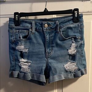 Women’s Aeropostale High Rise Midi Jean Shorts